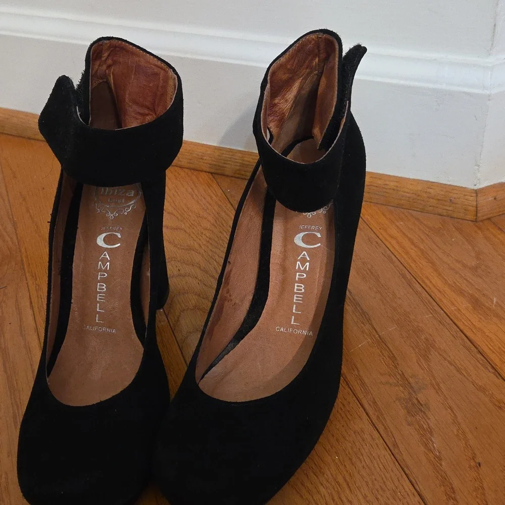 Jeffrey Campbell gorgeous platform heels; velcro ankle-strapped, Classy Heels, 7 - Picture 6 of 6